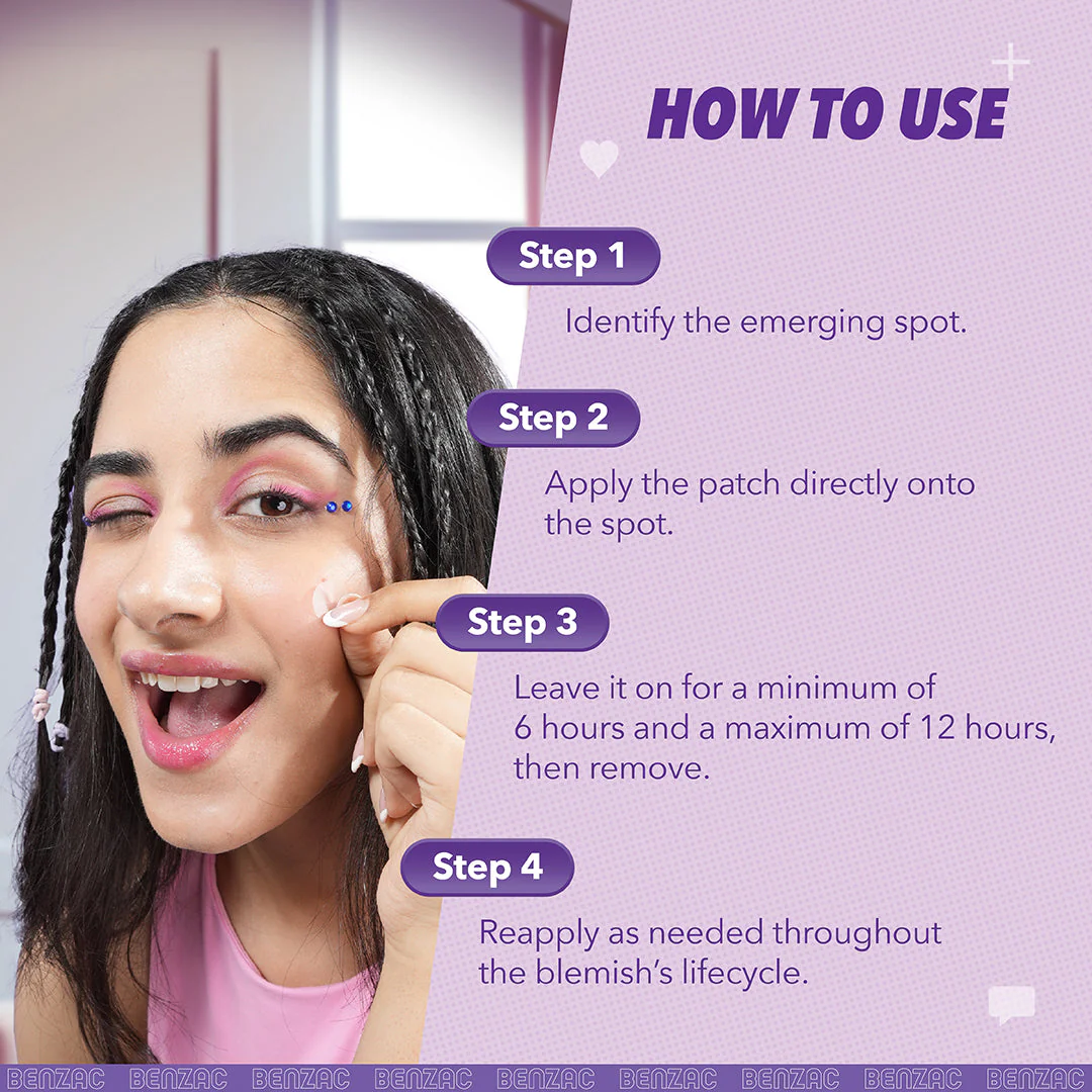 Benzac 3-in-1 Power Patches for Acne and Pimples - Image 4