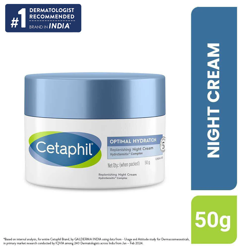 Cetaphil Optimal Hydration Replenishing Night Cream 50g - Image 4