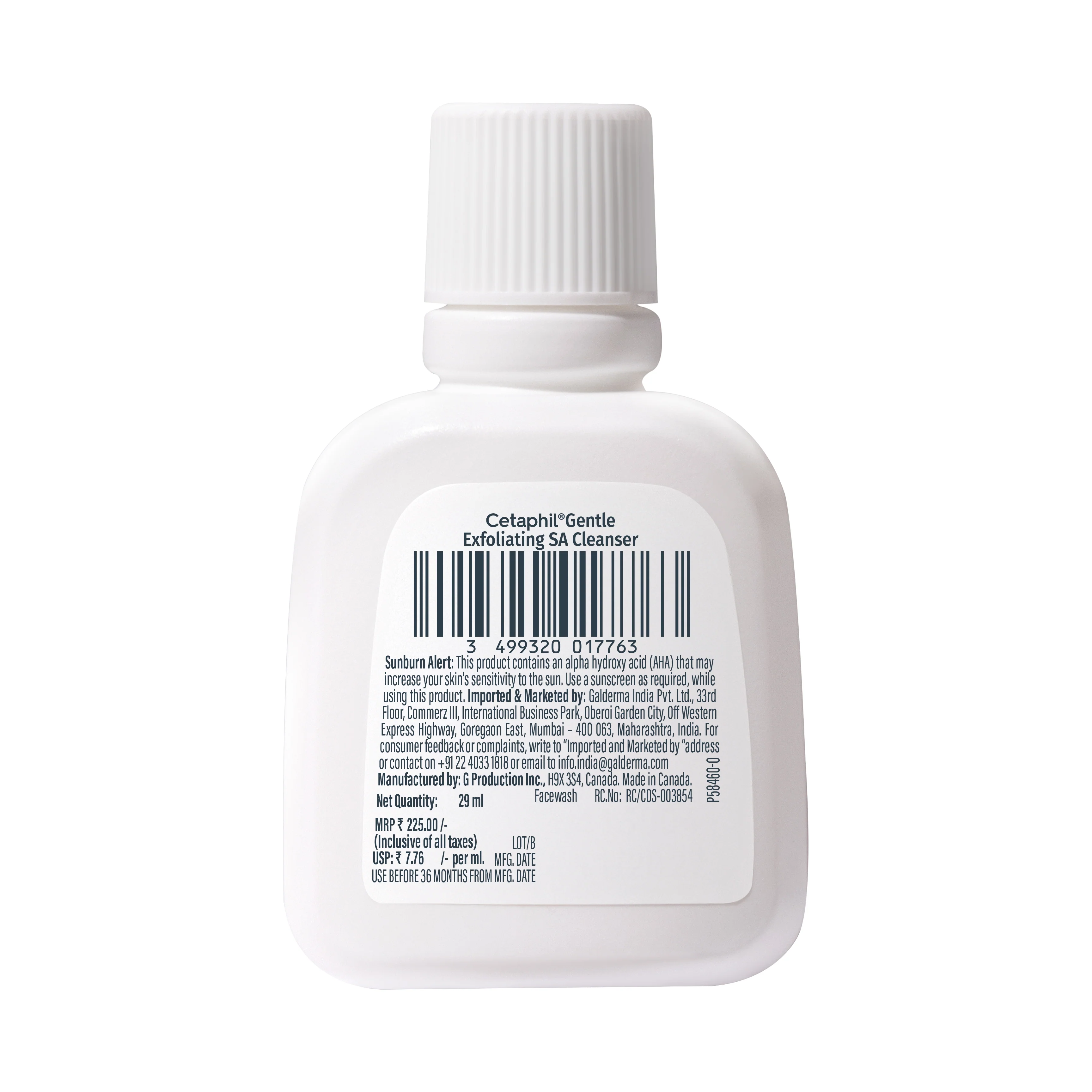 Mini Cetaphil Gentle Exfoliating SA Cleanser - 29ml - Image 2